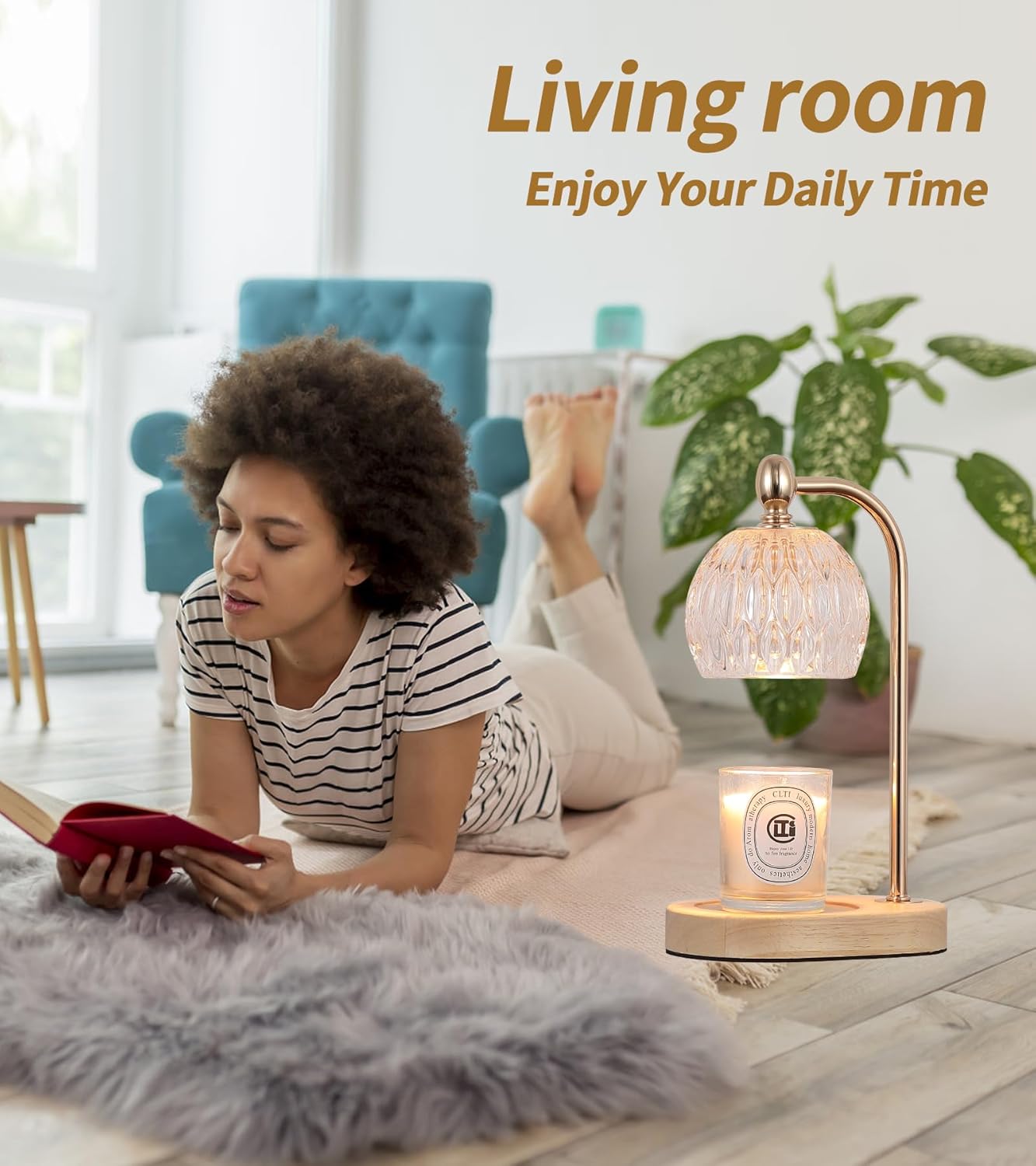 Fragrance Candle Warmer lamp with Timer Dimmer