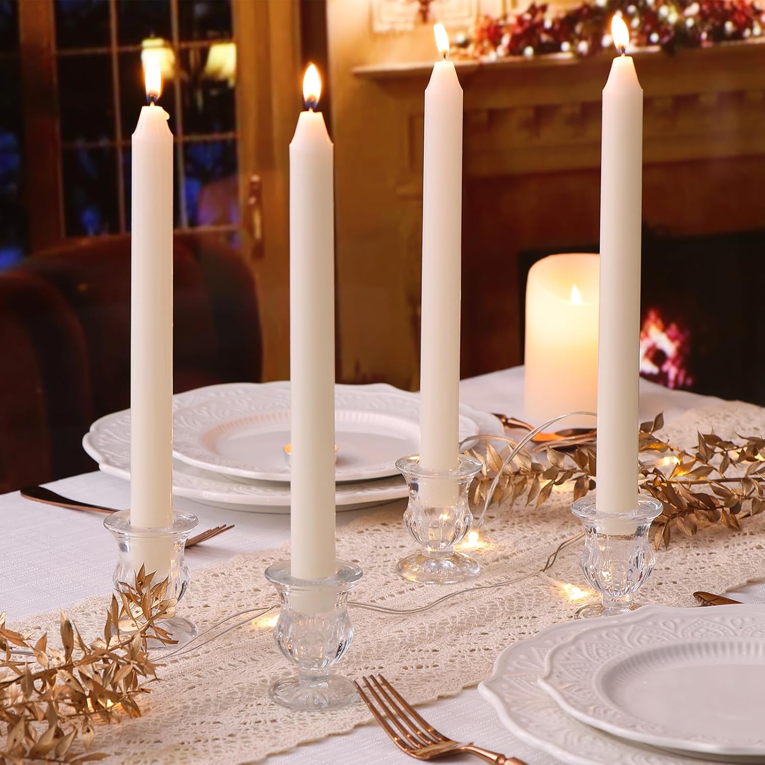 Letine 12-Piece Taper Candle Holder Set