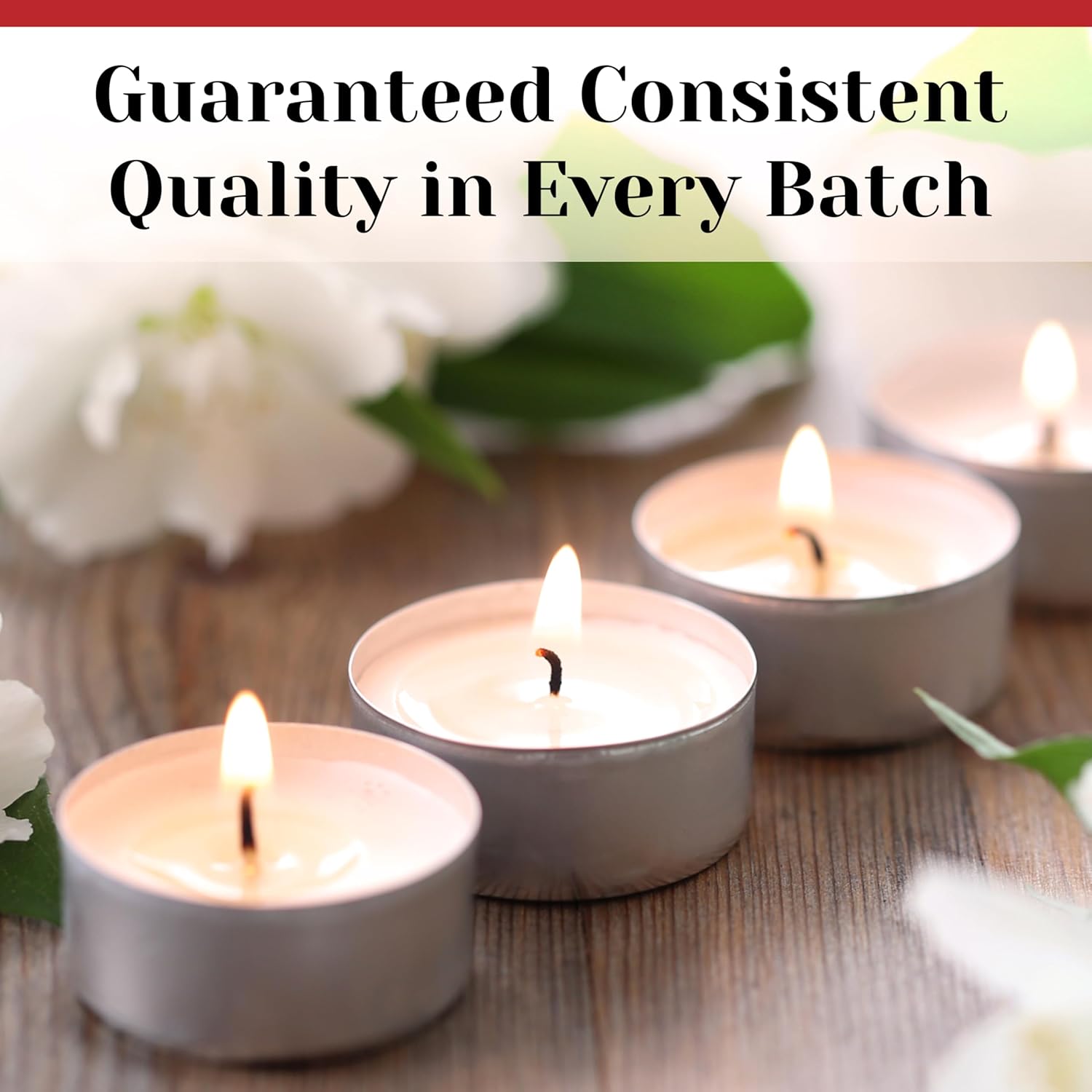 100 Pk White Unscented Tealight Candles Metal Cups