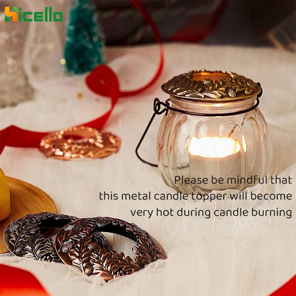 Bring out the best in your candles with Hicellos antique bronze candle toppers