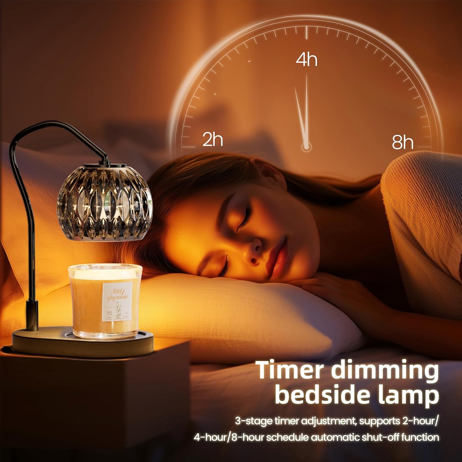Candle Warmer Lamp with Timer 4-Level Dimmer
