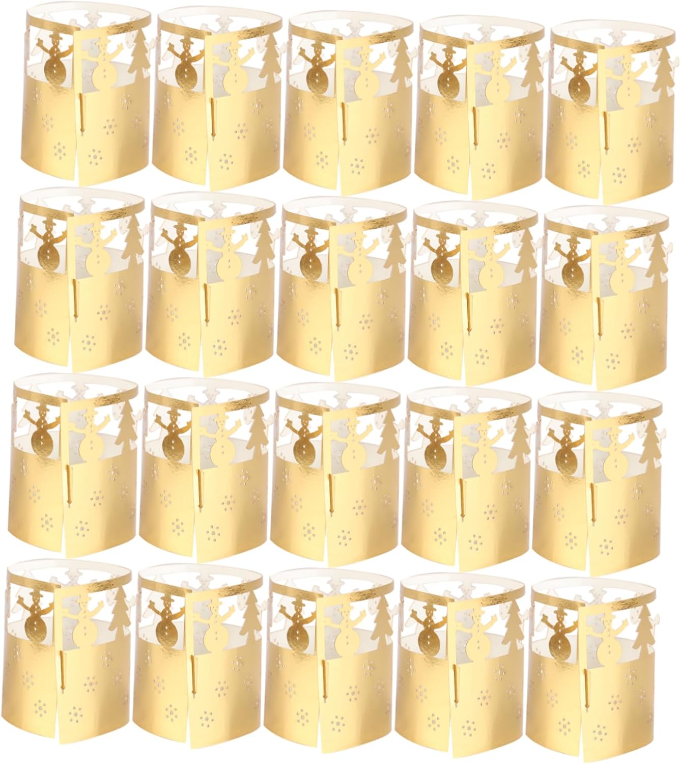 Zerodeko Christmas Snowflake Candle Lamp Shade