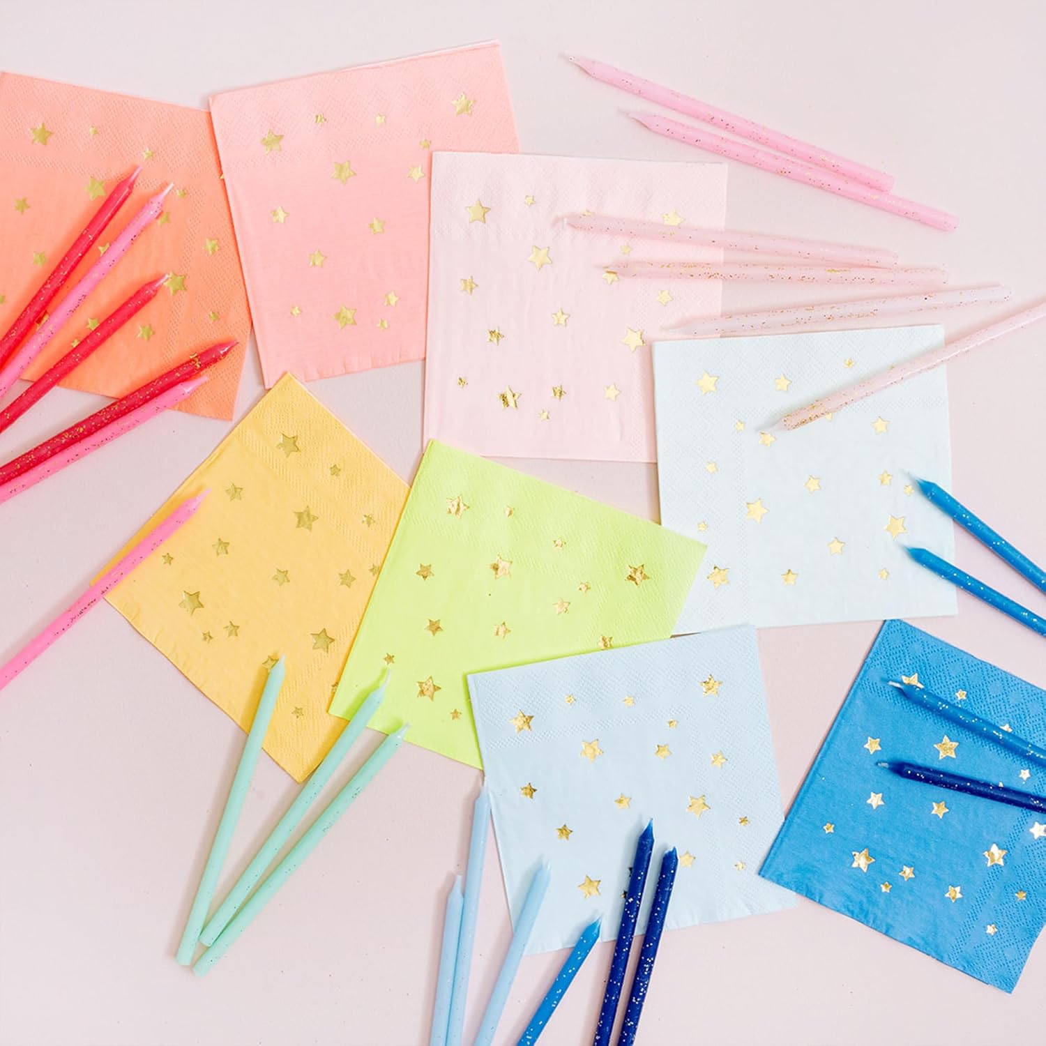 Meri Meri Glitter 24-Piece Birthday Candles