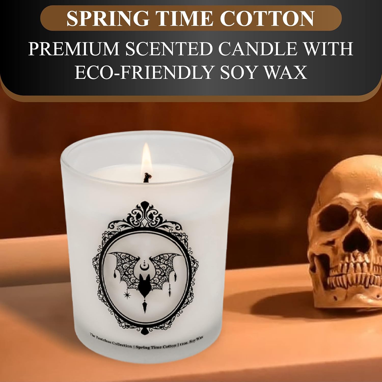 Get It for Her Black Bat Decor Candle