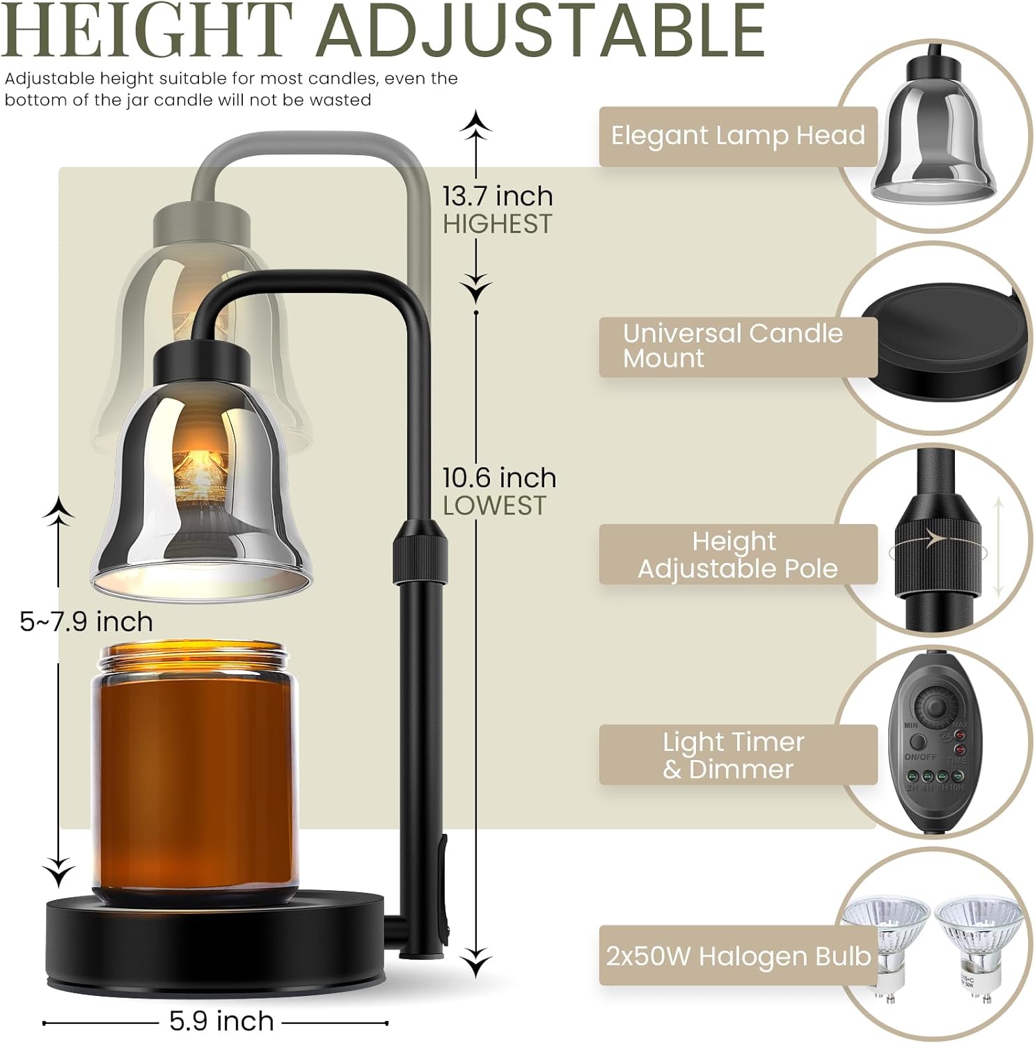 ZOKCC Candle Warmer Lamp
