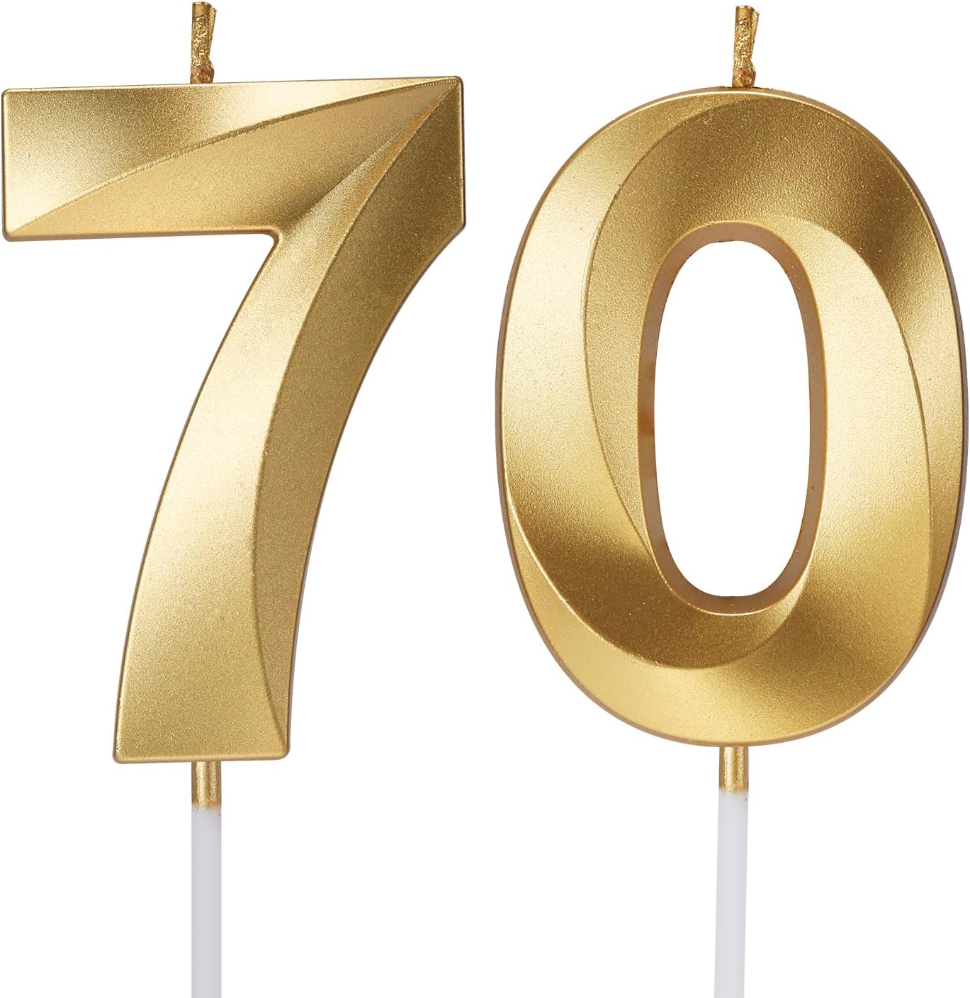 70th Birthday Candle Numbers for Cakes