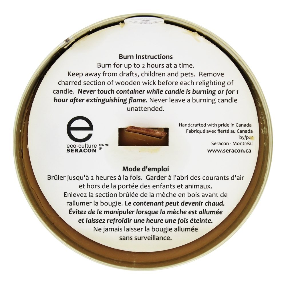 Eco-Culture Natural Travel Candle Tin with Maple Wick