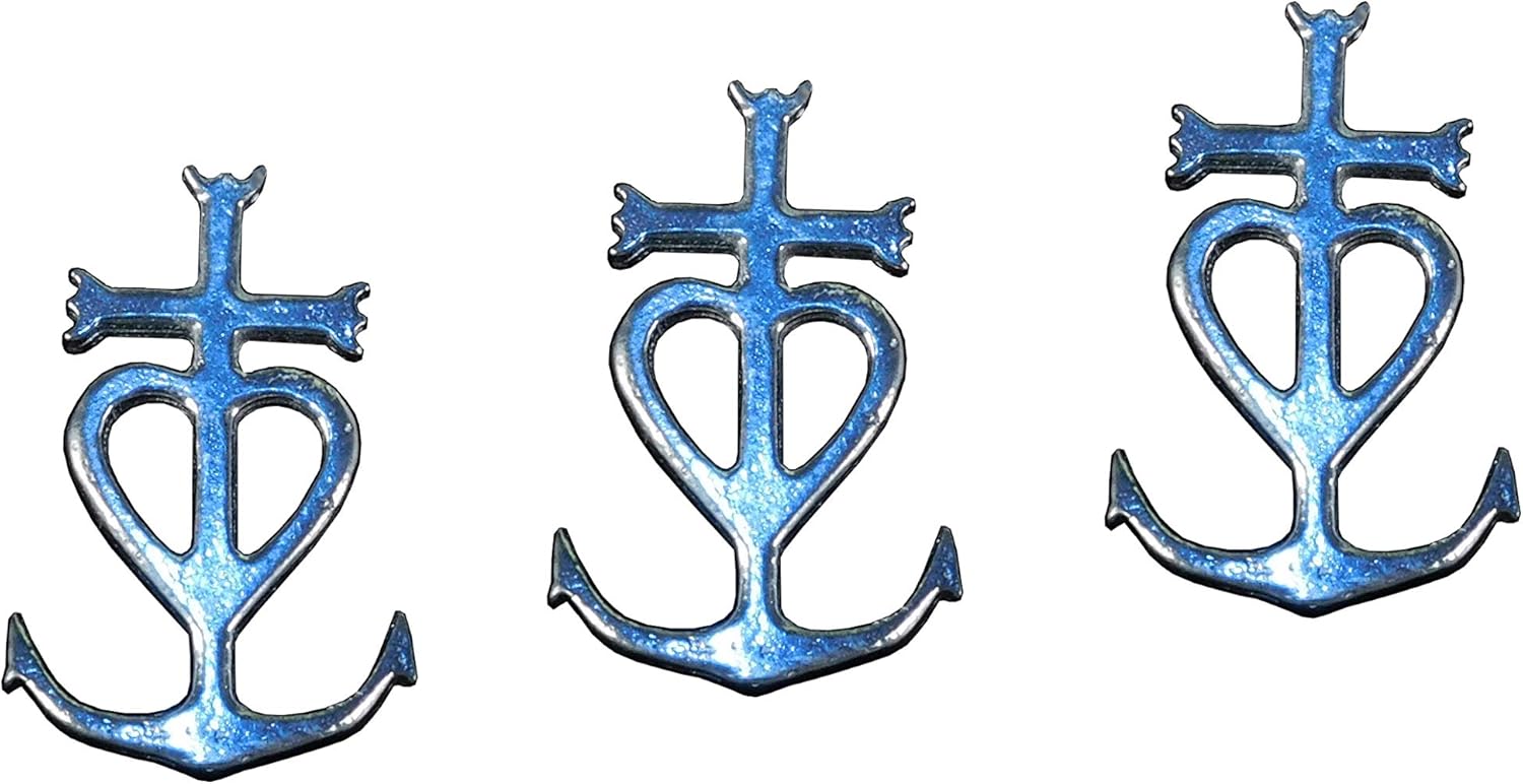 Set of 3 Camargue Cross Candle Pins by William Sturt
