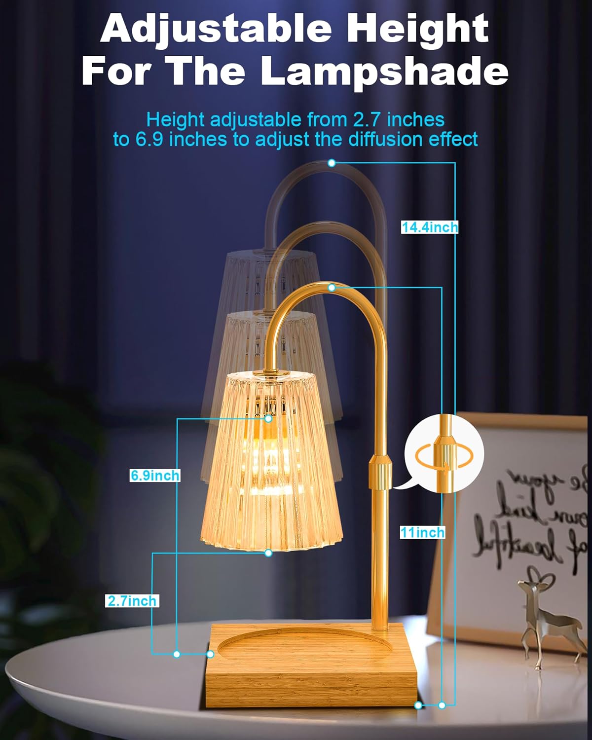 SooFoo Candle Warmer Lamp with Timer and Dimmer