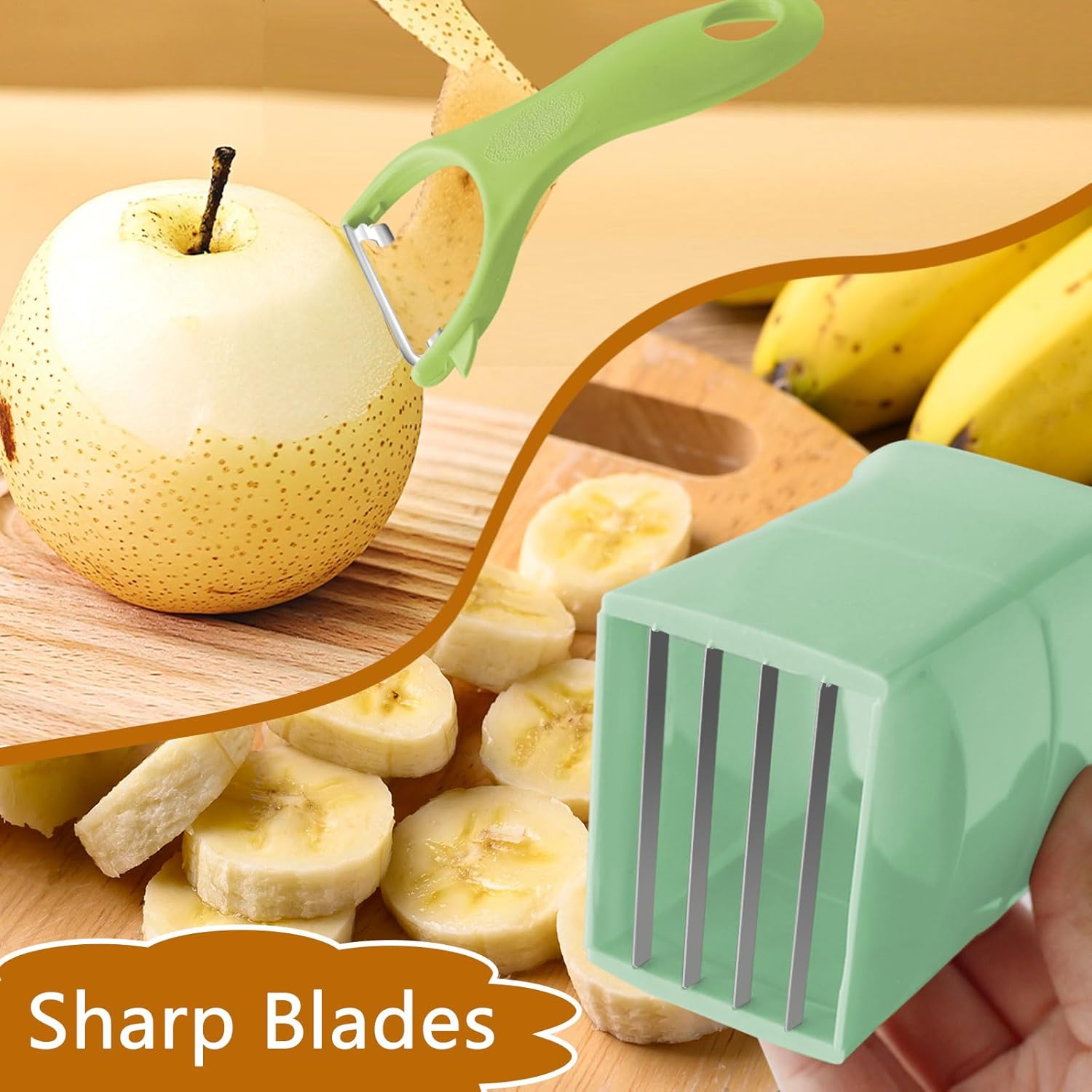 Effortlessly Slice Fruits Vegetables