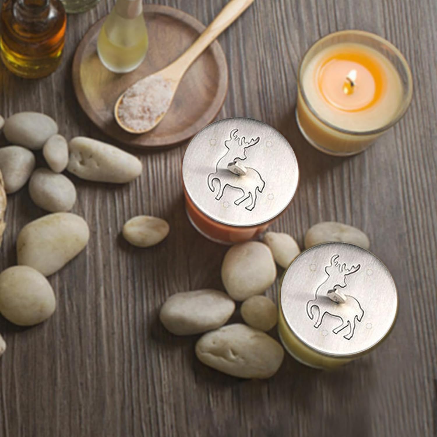 Elegant Glass Candle Jar for Bedroom Decor Wind Protection
