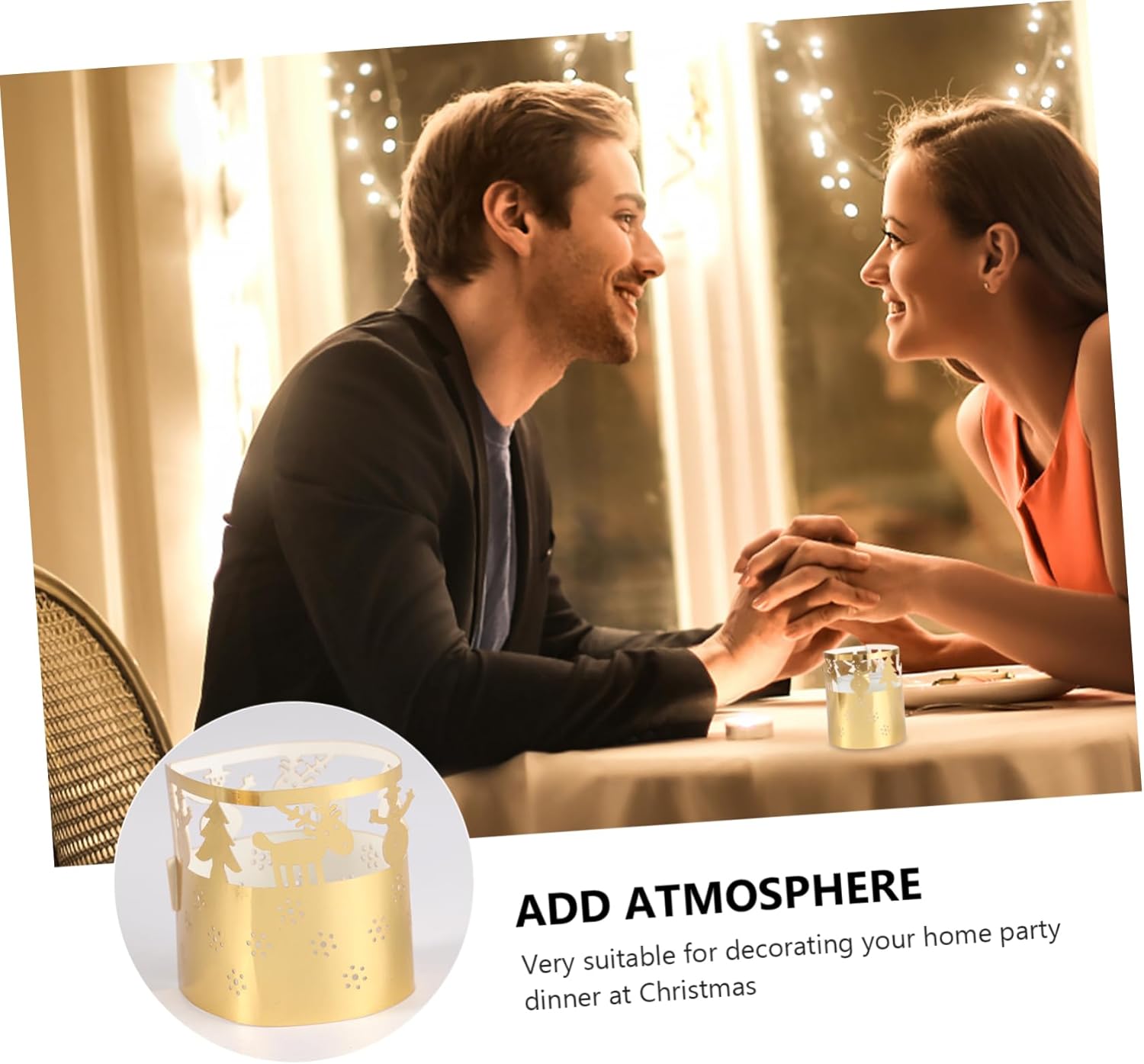 Zerodeko Christmas Snowflake Candle Lamp Shade