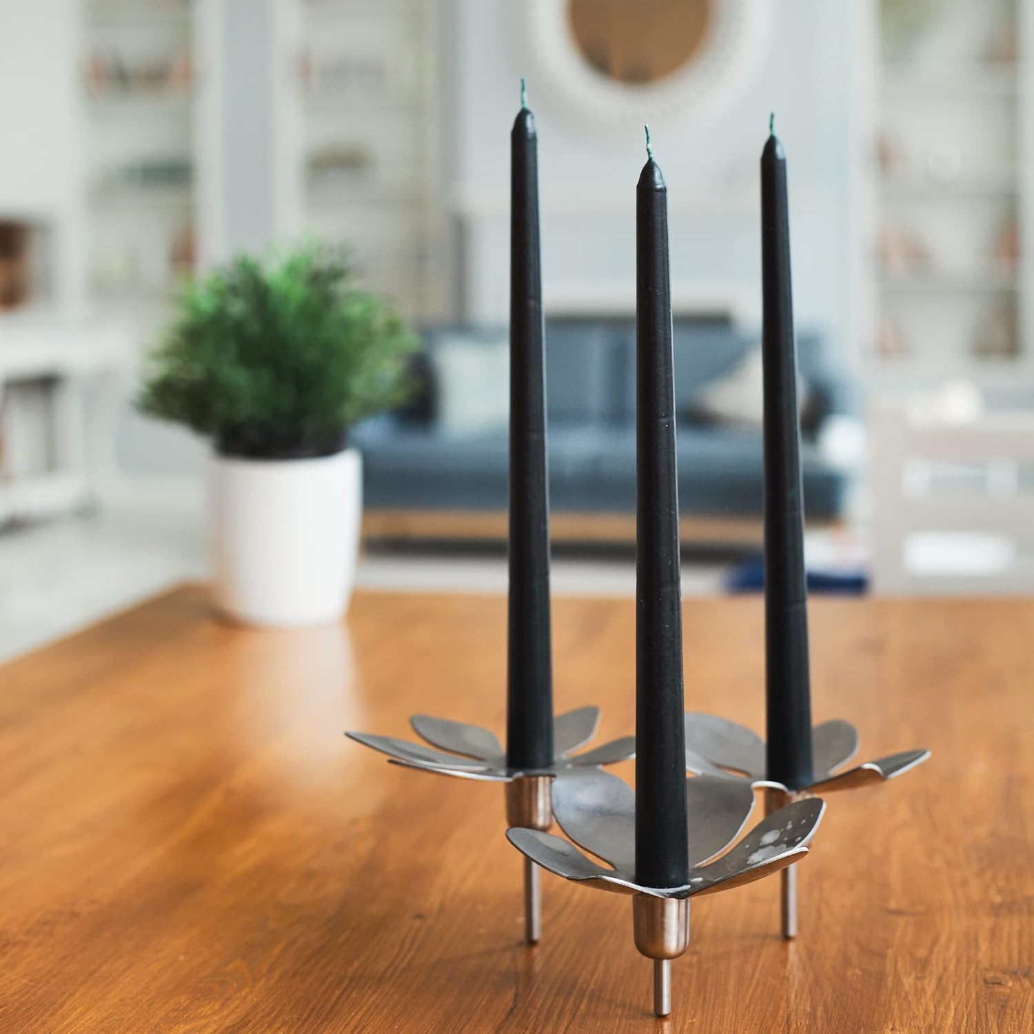 Sonedly Long-Burning 12-Inch Taper Candles 4-Pack