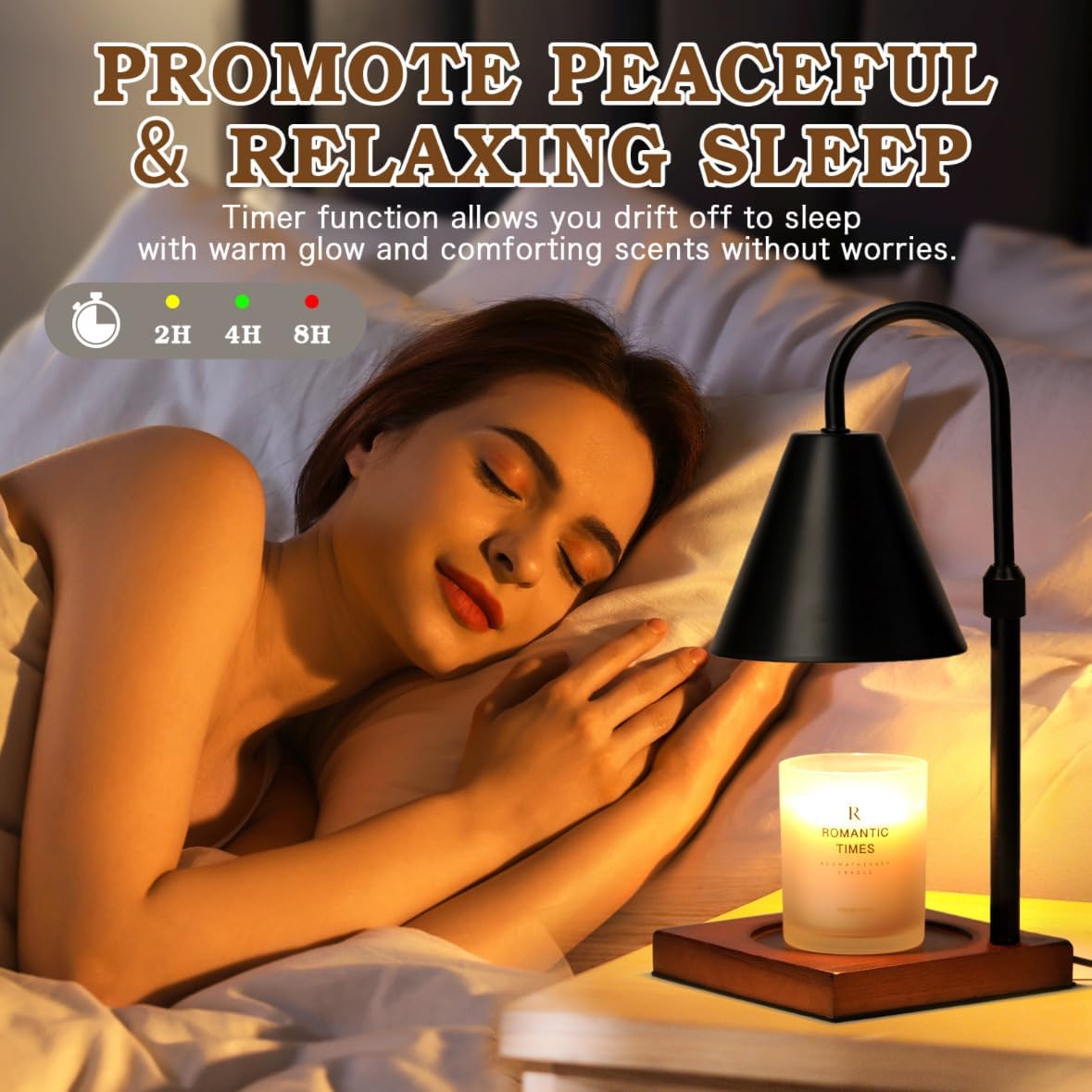 Cozy Candle Warmer Lamp for Home or Bedside Use