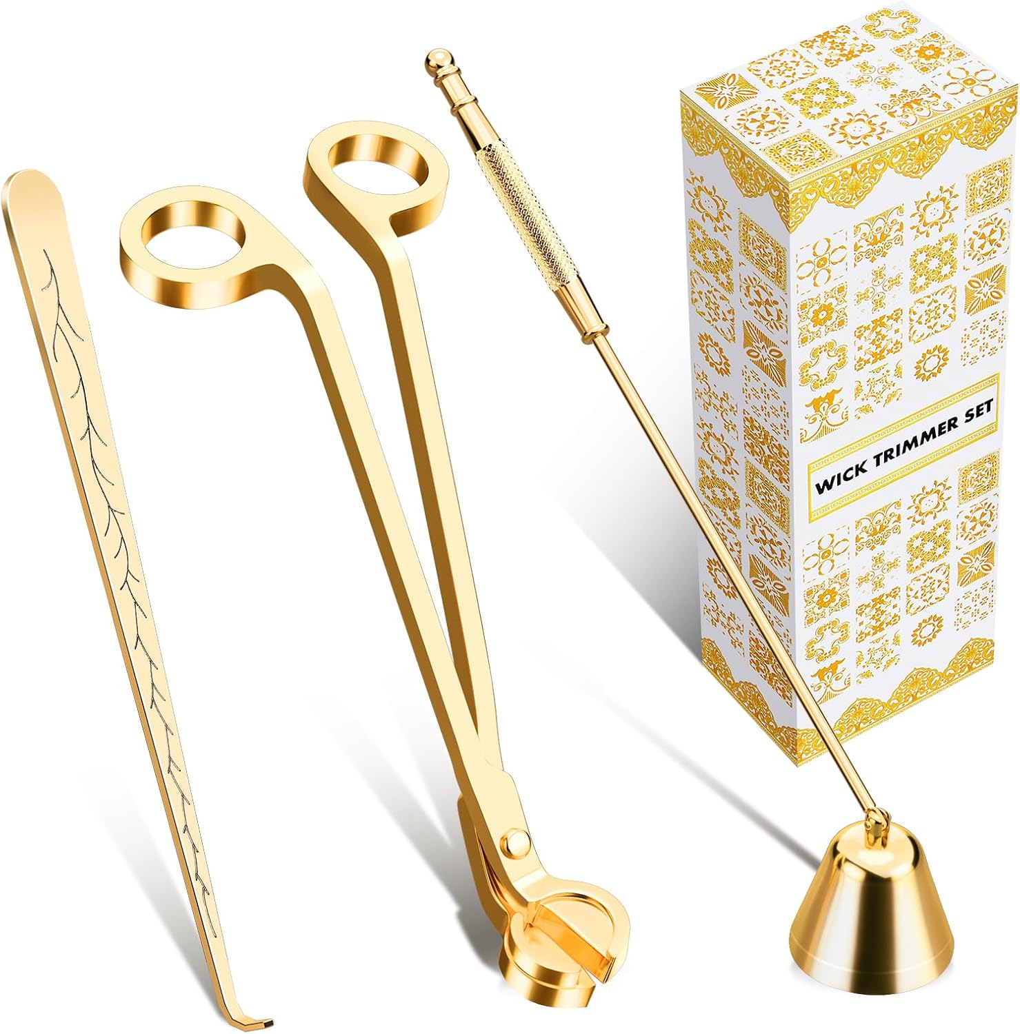 Calary Candle Wick Trimmer Snuffer Set