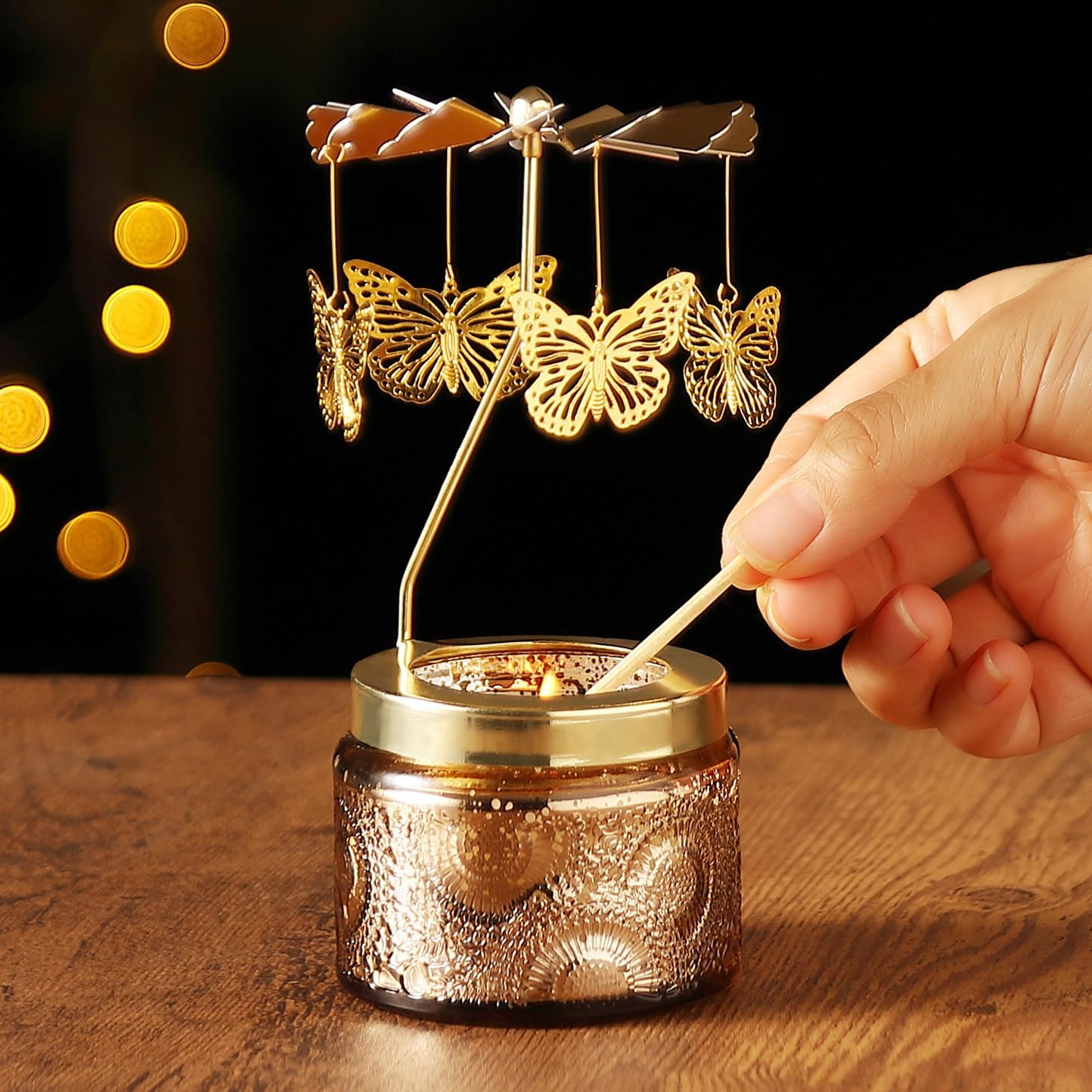 Unique Butterfly Scented Candle Holder Set