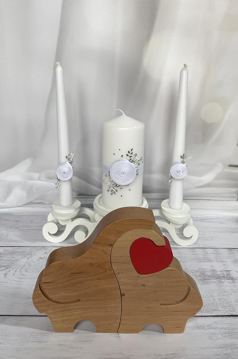 Unity Candle Set for Wedding - Aesthetic and Timeless Design