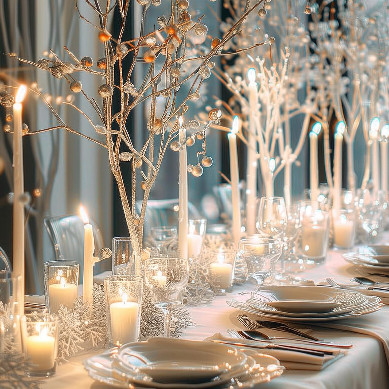 MTLEE 54 Pcs Unity Candles Set Perfect for Weddings and Parties