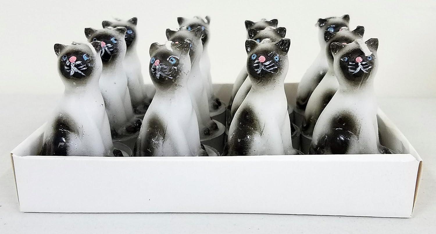 Premium Long-Burning Cat-Shaped Tea Light Candles