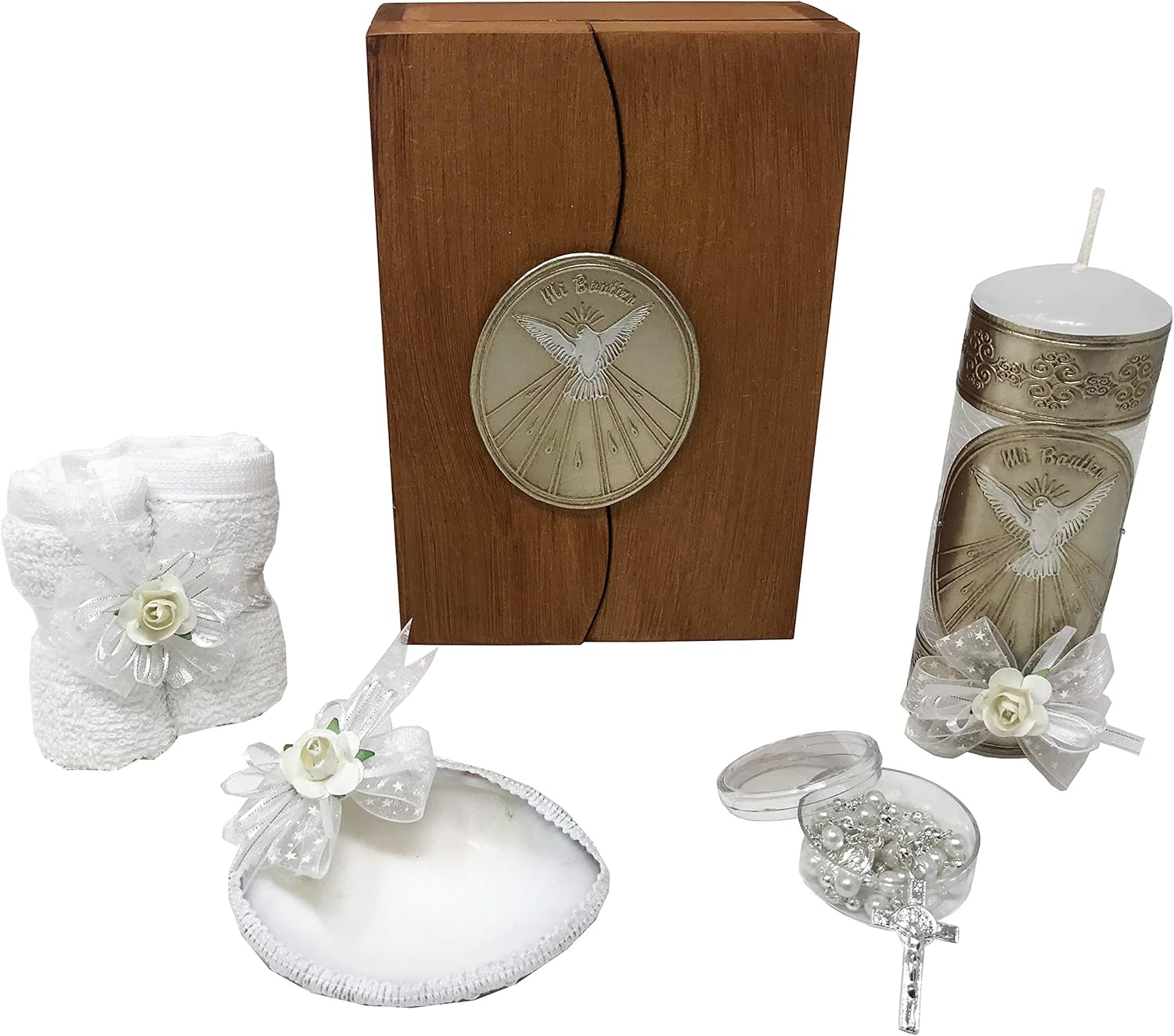 Mexican Artisans Catholic Baptism Candles