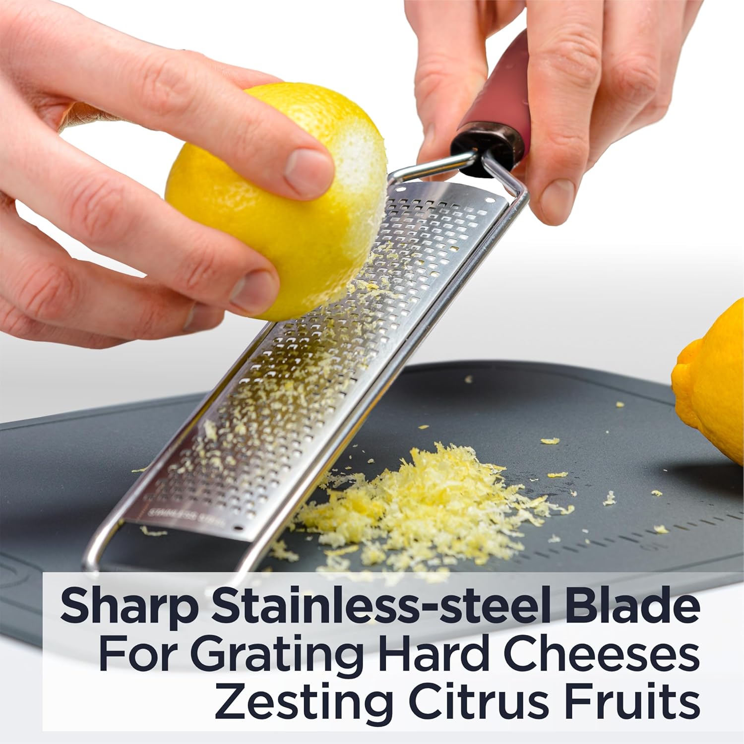 Deiss PRO Lemon Zester Heavy Duty Cheese Grater