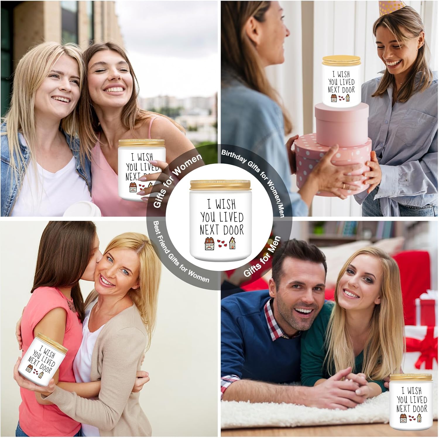 Homsolver - Birthday Candle Aromatherapy Gift for Best Friend Mom - Jar Candle