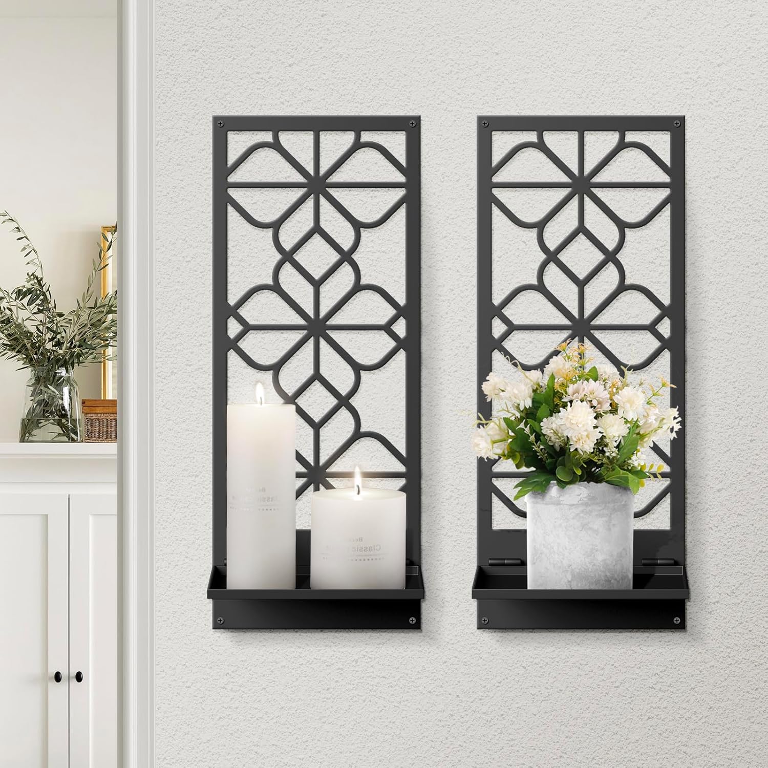 Black Metal Retro Wall Art Set