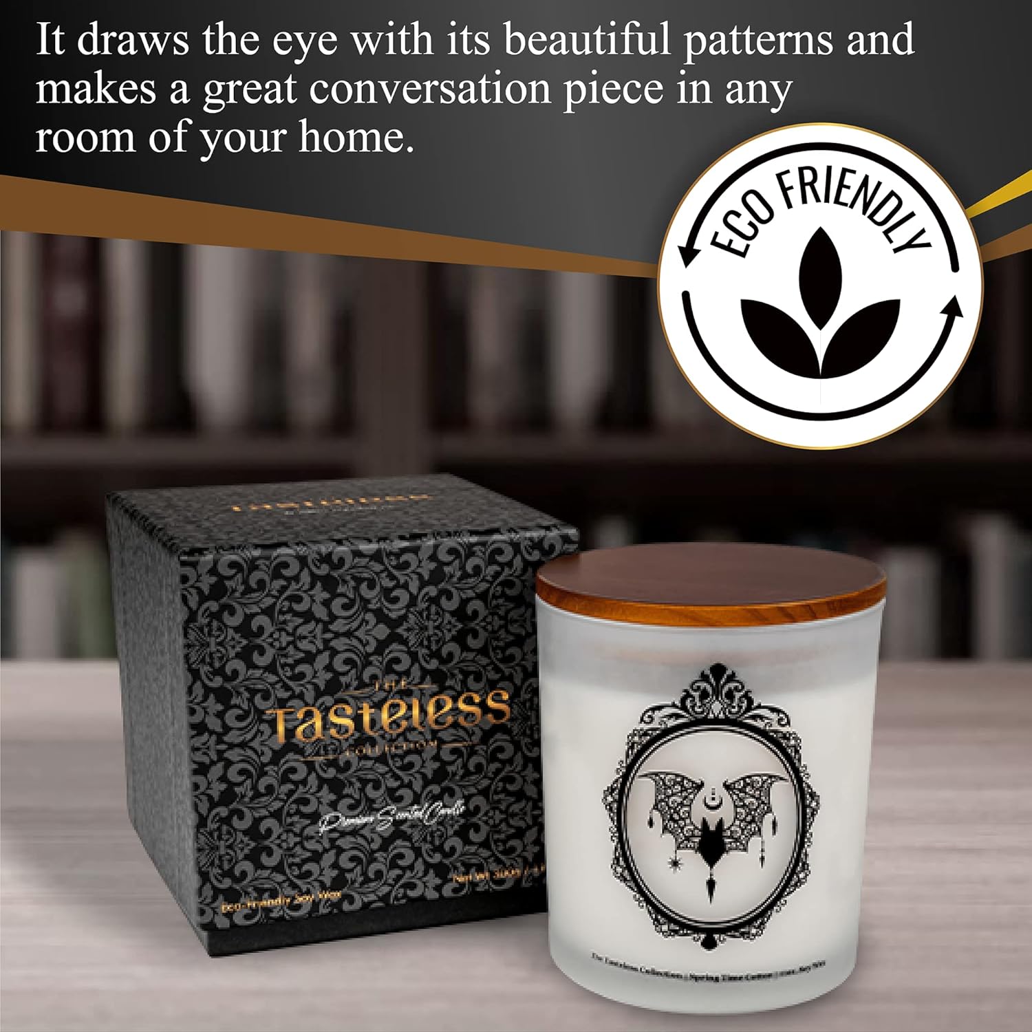Get It for Her Black Bat Decor Candle