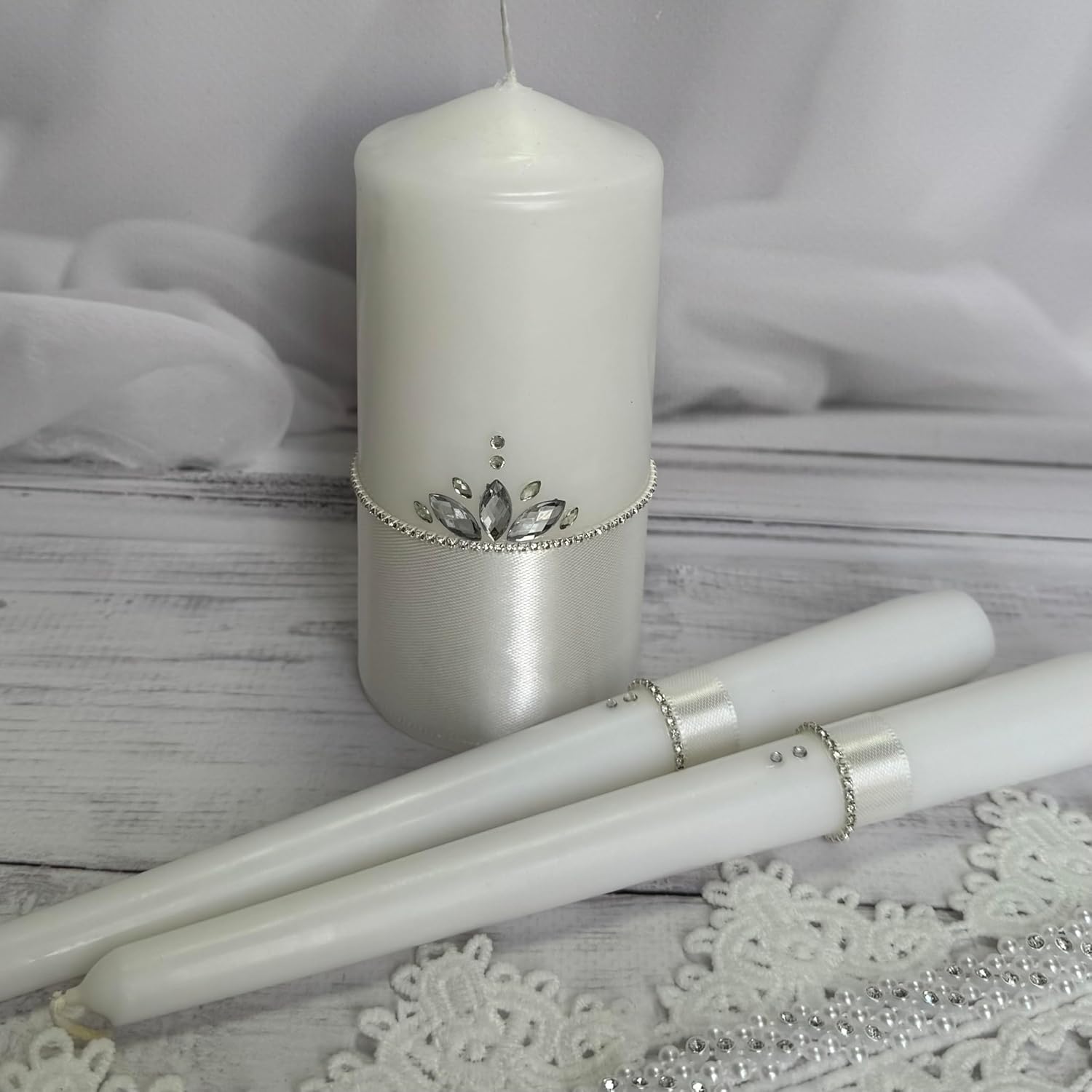 Perfect for Weddings Unity Candle Set - Symbol of Love Loyalty