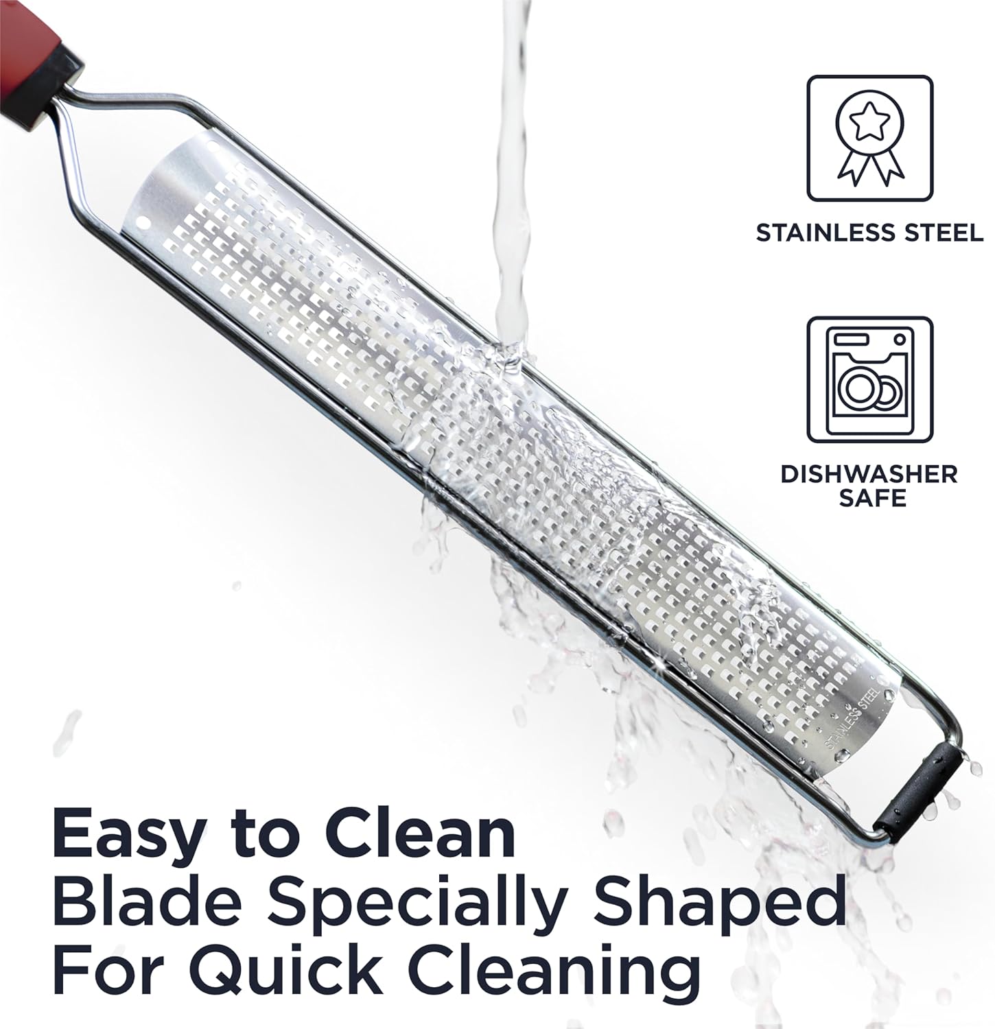 Deiss PRO Lemon Zester Heavy Duty Cheese Grater