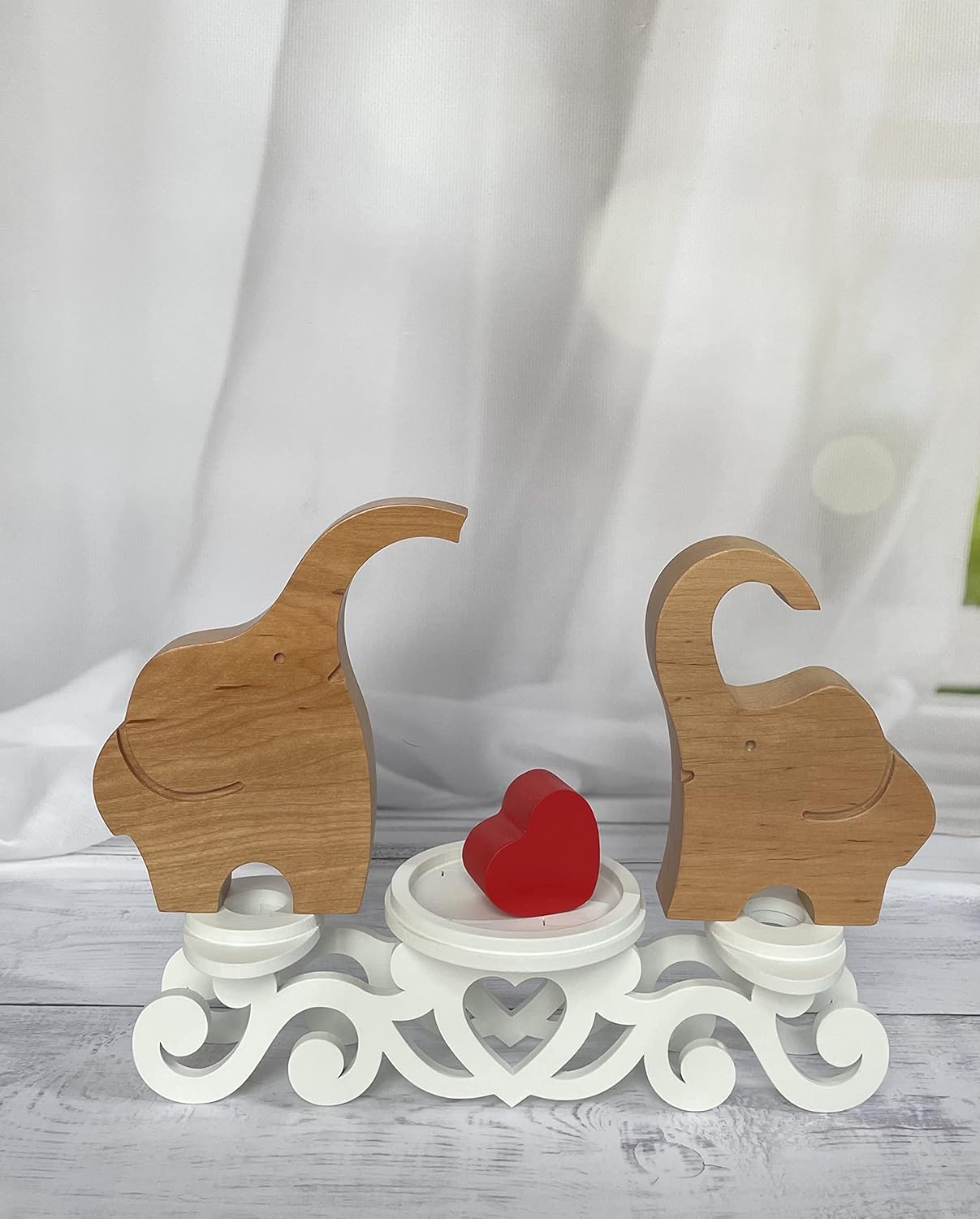 Unity Candle Holder Set with Heart 1