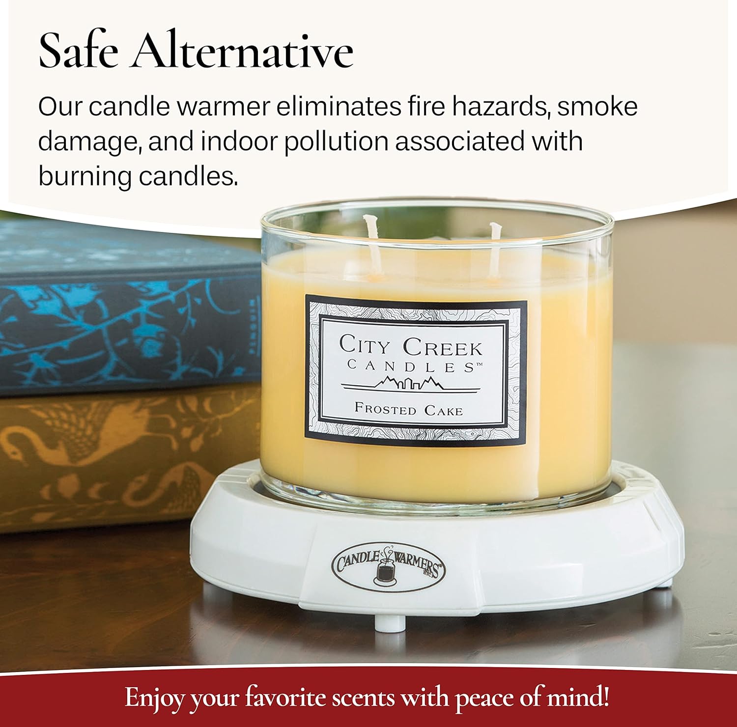 Original Candle Warmer Electric Plug-In Plate for Jar Candles White