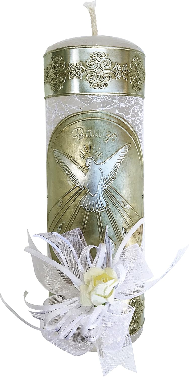 Mexican Artisans Catholic Baptism Candles