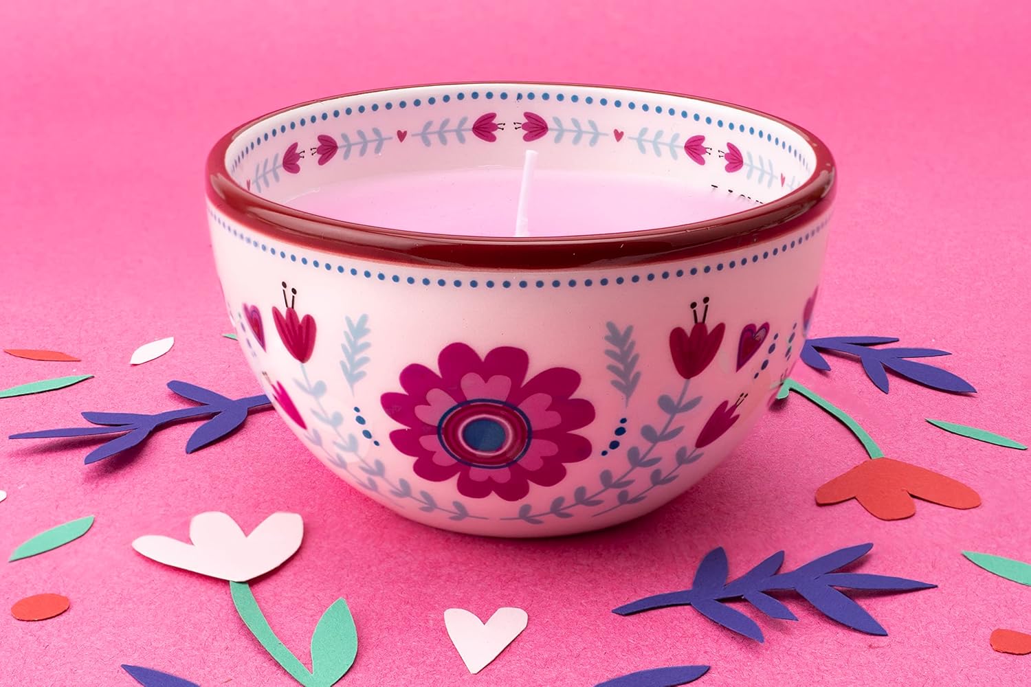 Secret Message Candle Pink