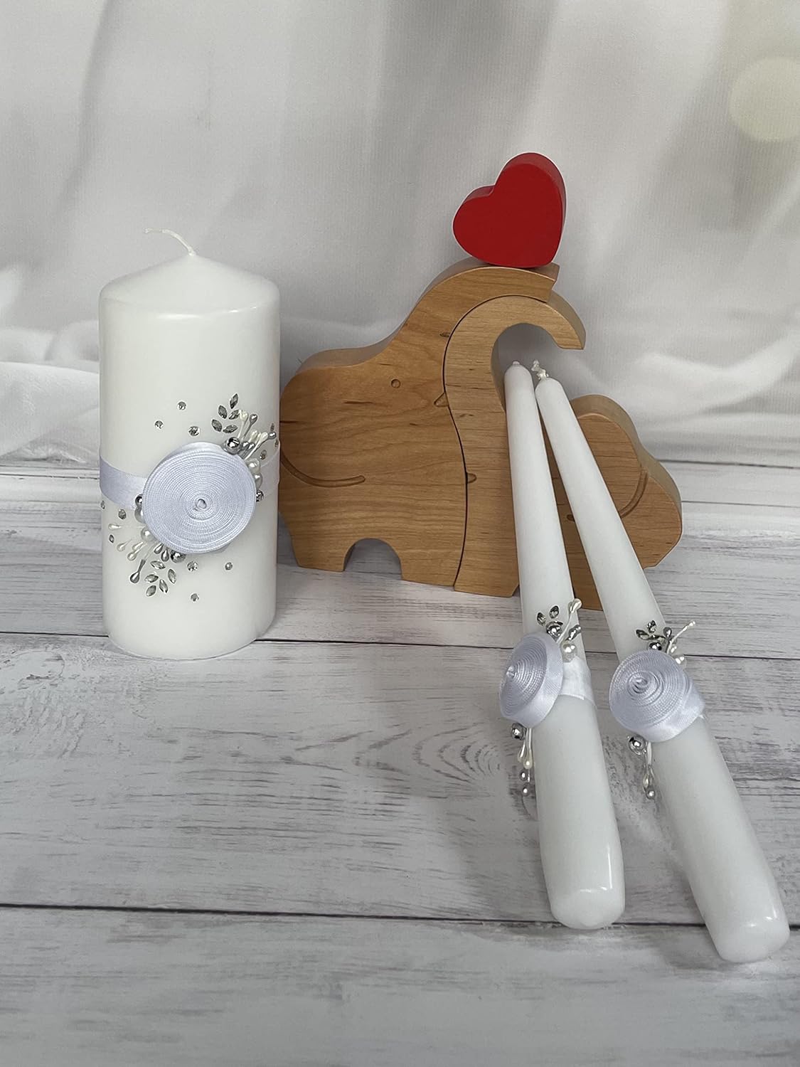 Unity Candle Set for Wedding - Aesthetic and Timeless Design