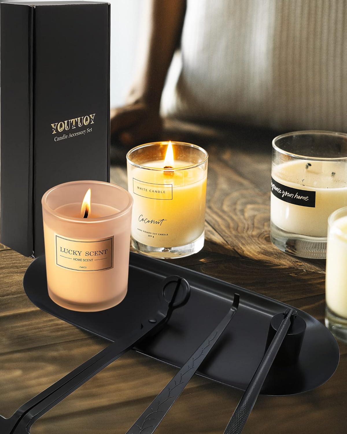 4-in-1 Candle Wick Set with Storage Tray