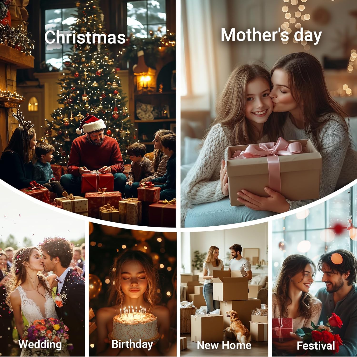 Marycele Candle Warmer Lamp Christmas Gift for Mom F flameless safe