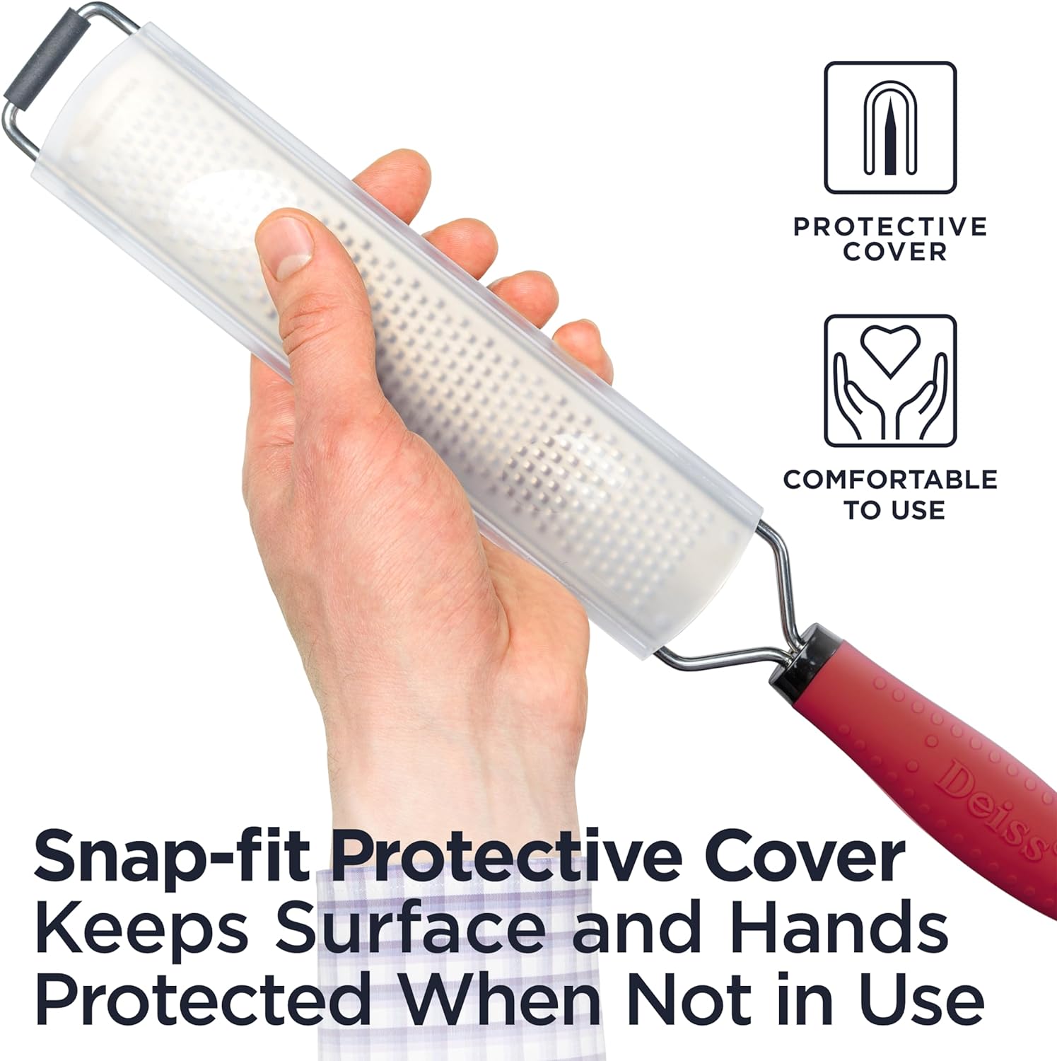 Deiss PRO Lemon Zester Heavy Duty Cheese Grater
