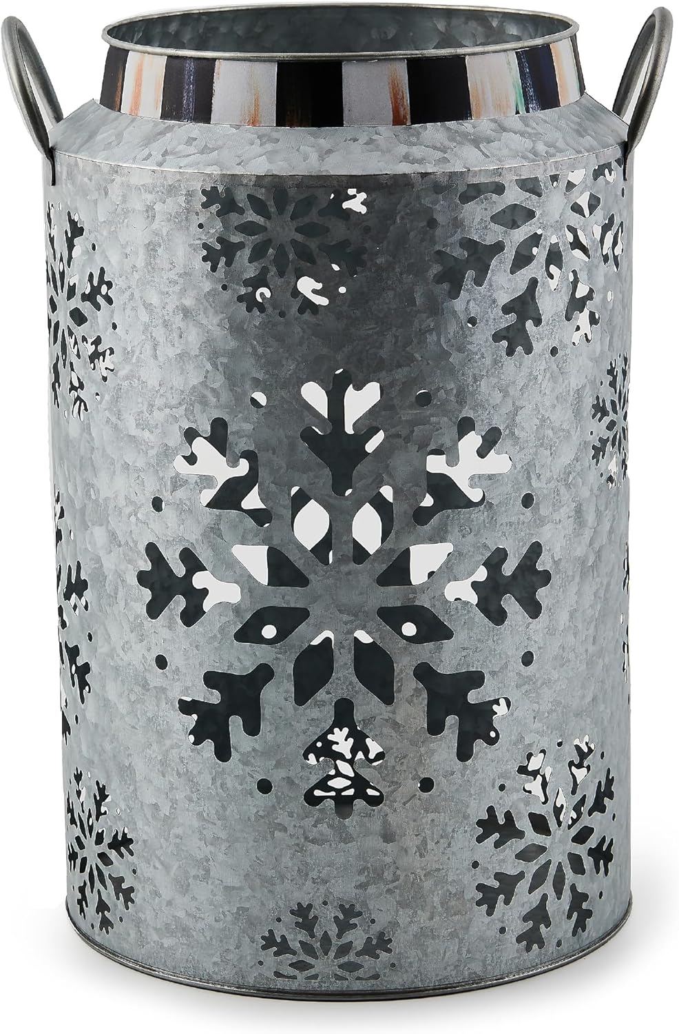 Rustic Snowflake Lantern