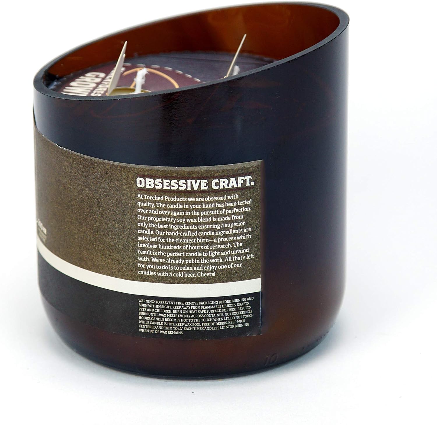 Torched Beer Scented Candles - Blackforest Lager Scent 28 oz