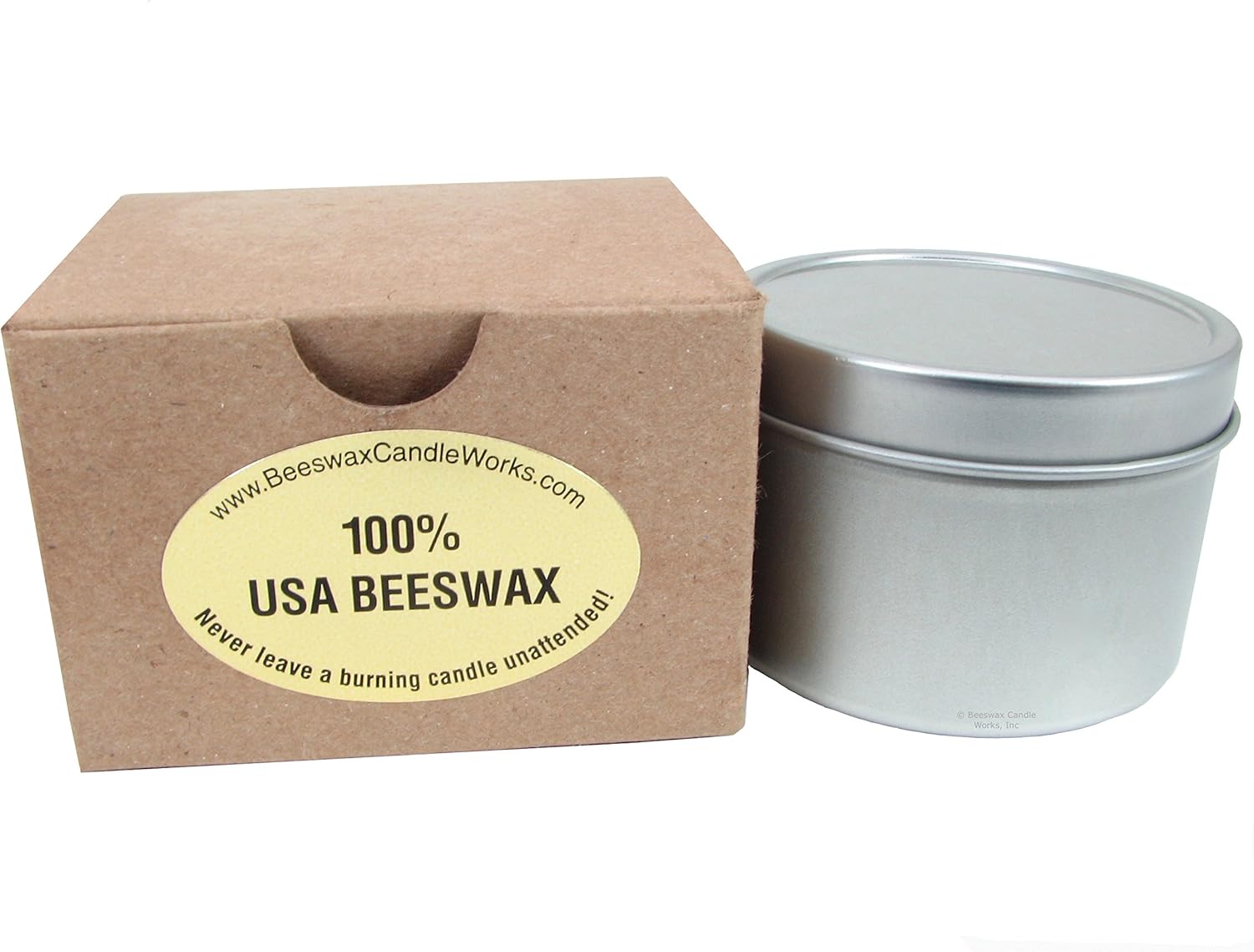 8-Ounce Travel Bee Candle - 100 USA Beeh Wax