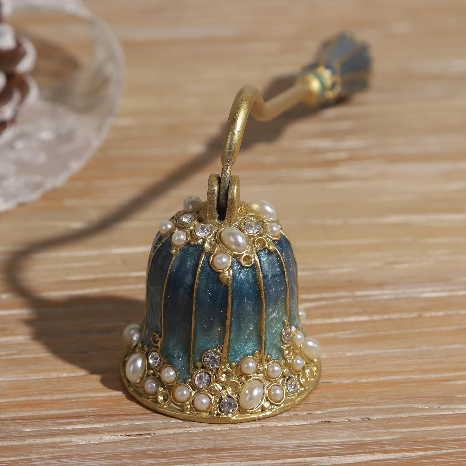 Elegant Royal-Style Candle Snuffer with Pearl Inlay