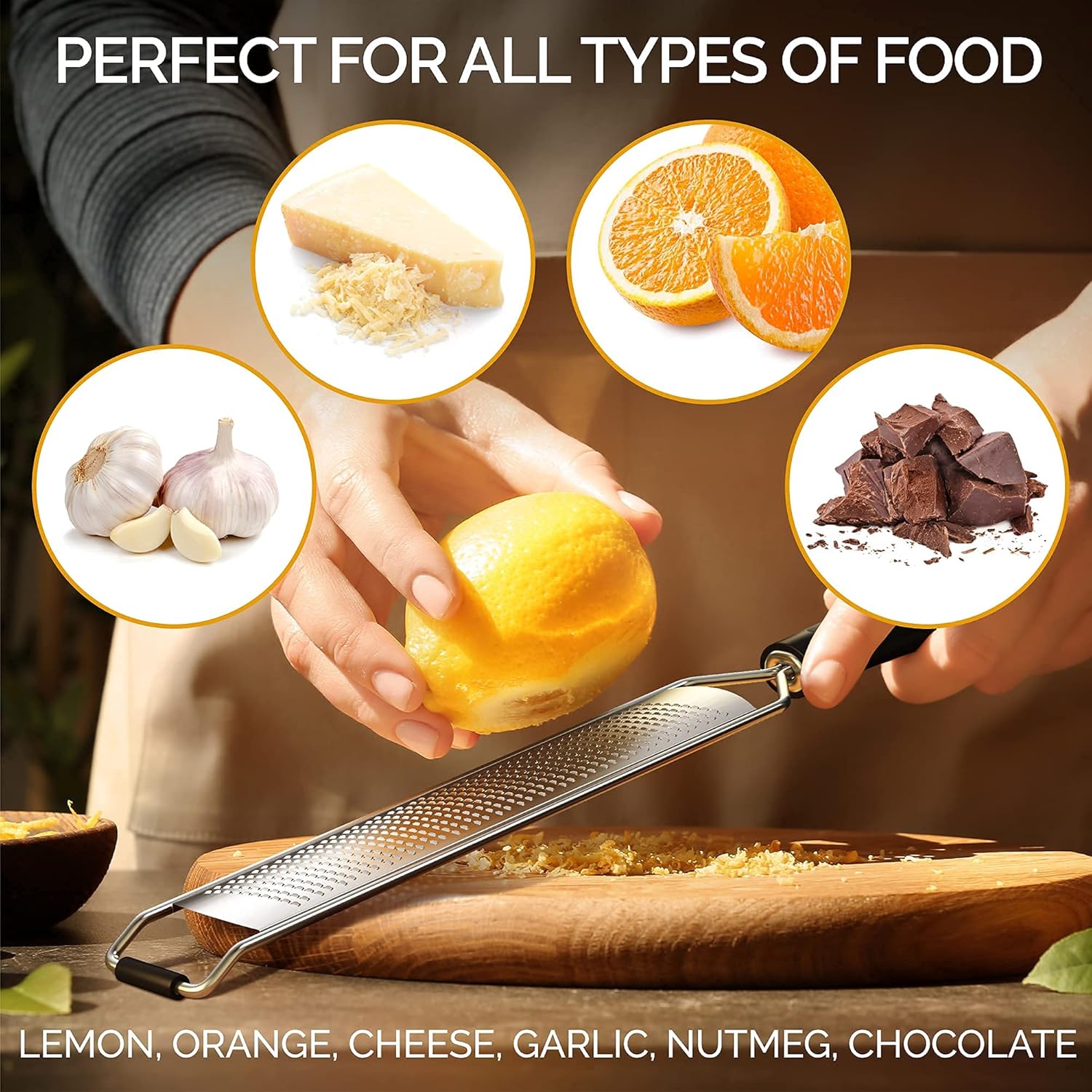 Grace Grind Premium Lemon Zester Grater