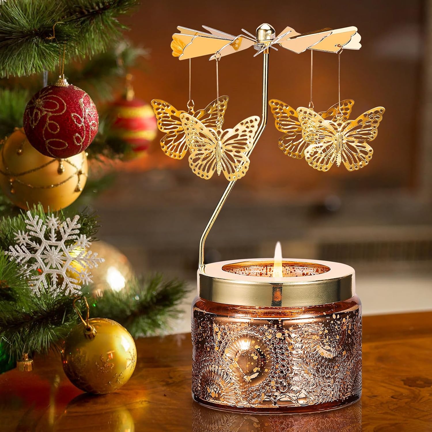 Unique Butterfly Scented Candle Holder Set