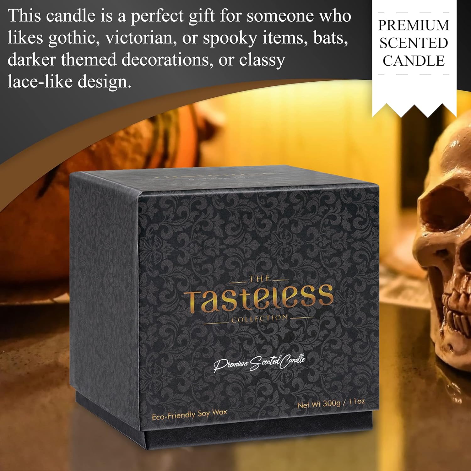 Get It for Her Black Bat Decor Candle