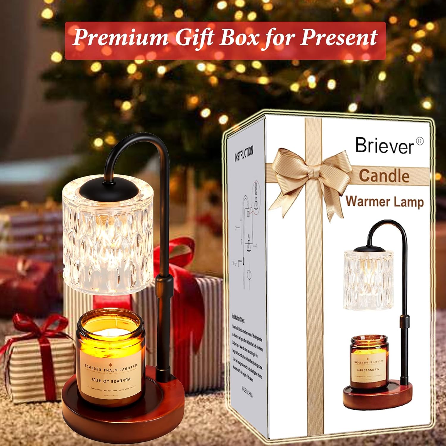 Briever Dimmable Candle Warmer Lamp