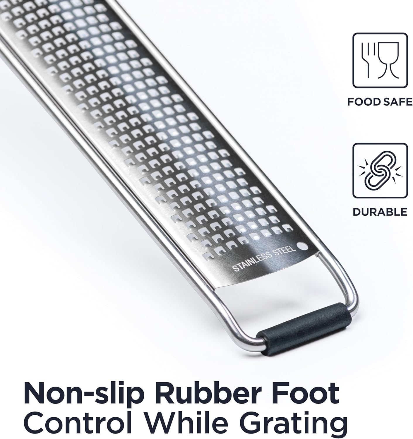 Deiss PRO Lemon Zester Heavy Duty Cheese Grater