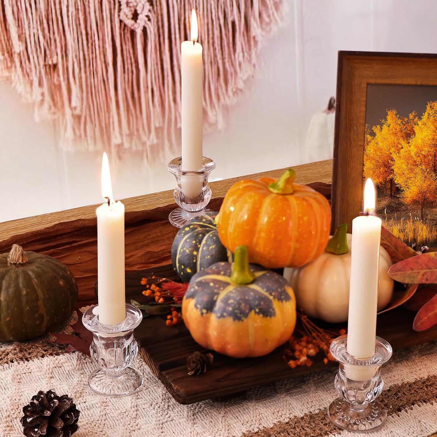 Letine 12-Piece Taper Candle Holder Set