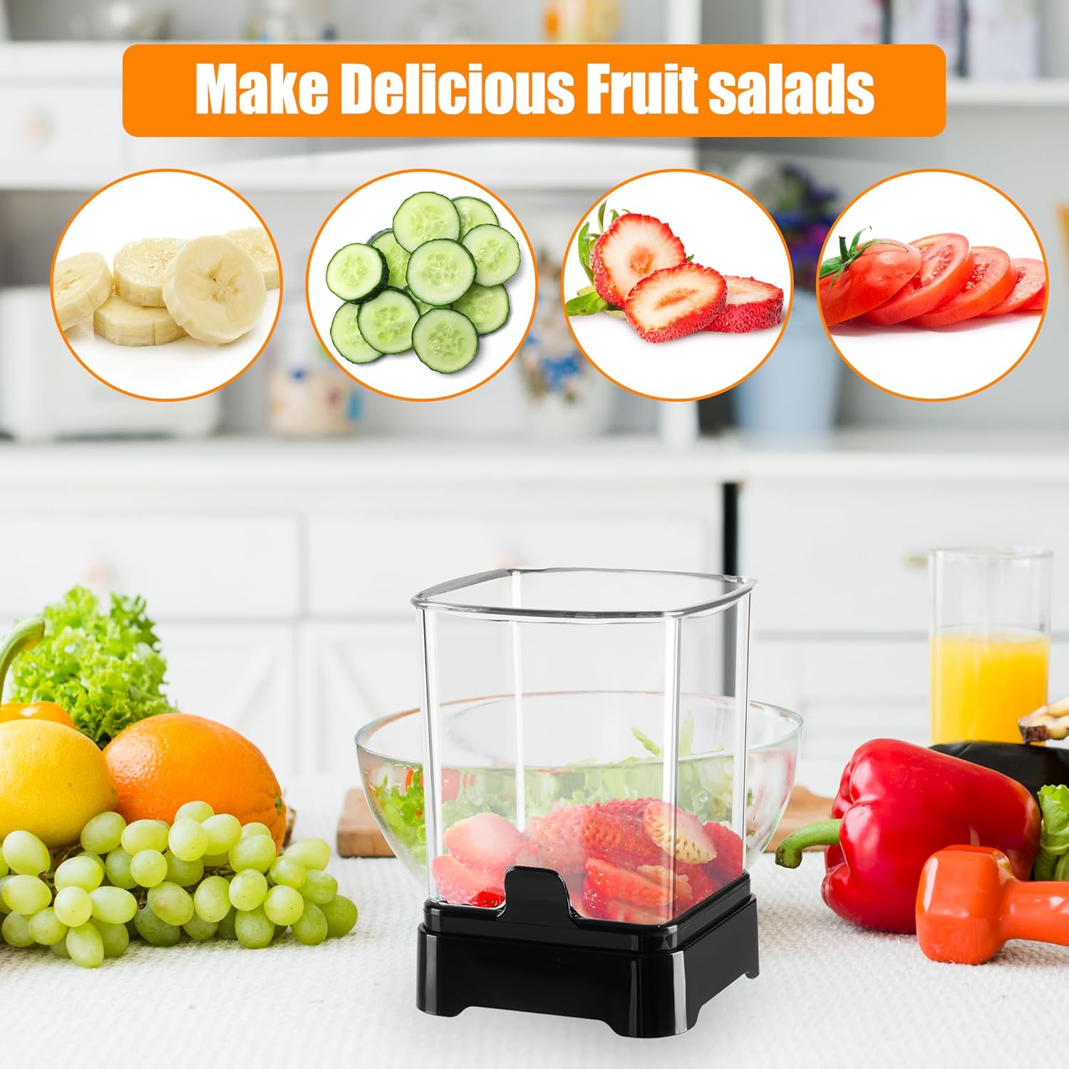 2-Pack Fruit Slicer Cup with Push Plate Durable Safe Kitchen Gadget
