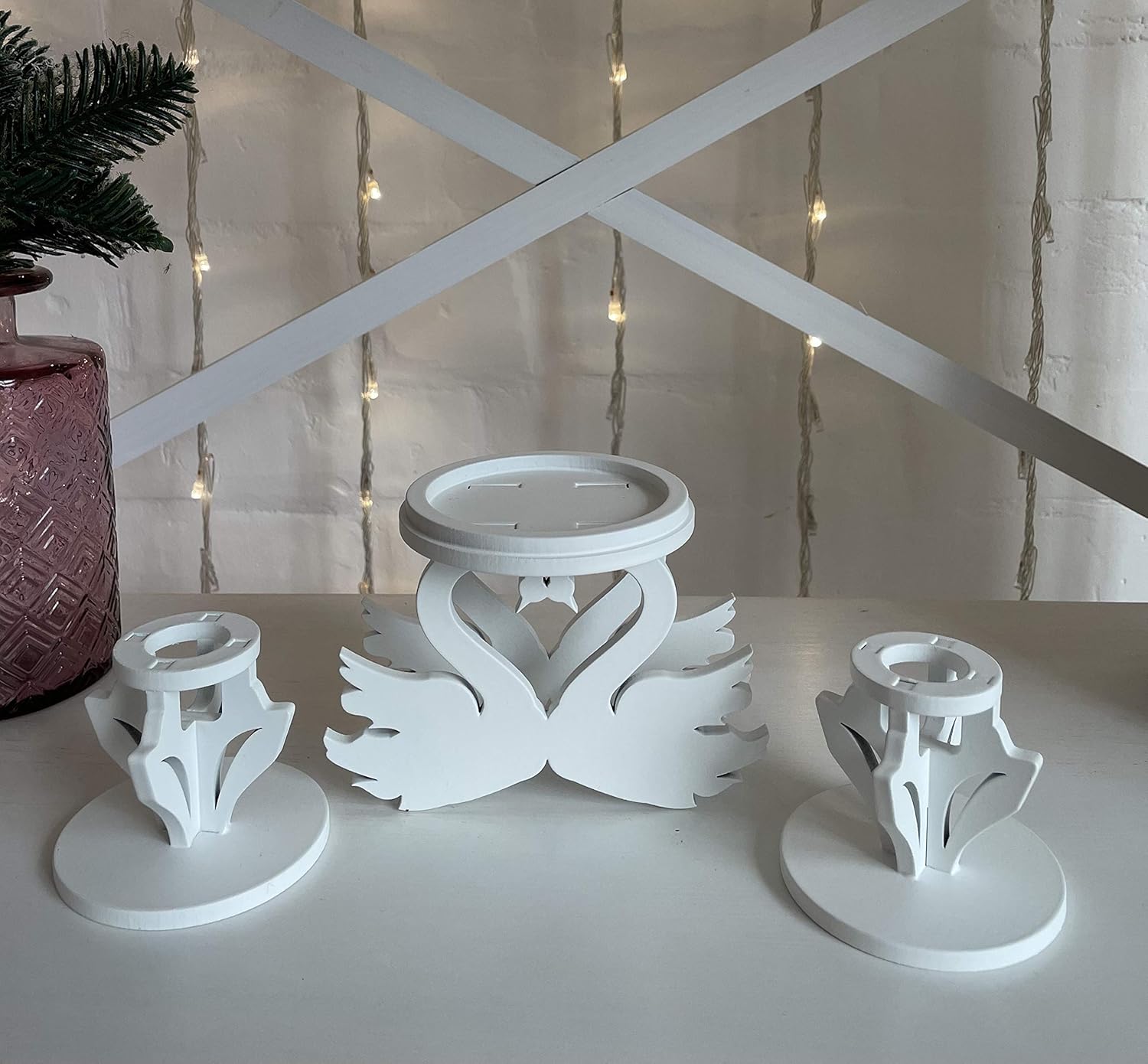 Elegant Unity Candle Holder Set for Weddings Ceremsemblies Special Occasions